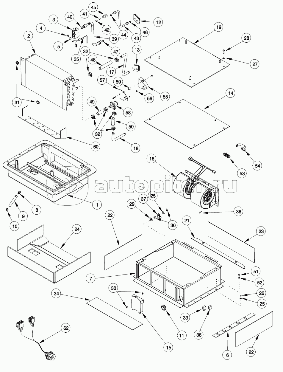 AIR CONDITIONING - CLIMATE CONTROL UNIT, WITHOUT AUTO TEMP CONTROL