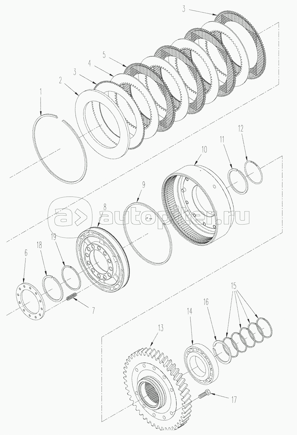 MANUAL SHIFT TRANSMISSION - INPUT SHAFT ASSEMBLY
