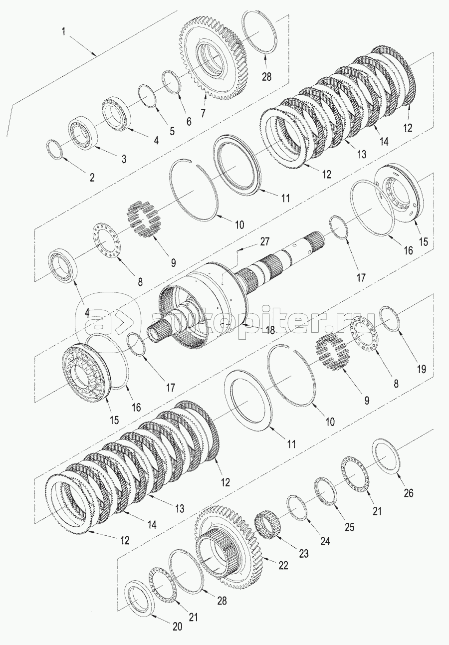POWER SHIFT TRANSMISSION - INPUT SHAFT ASSEMBLY