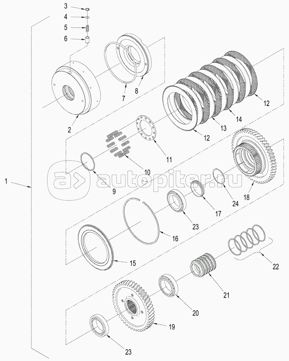 POWER SHIFT TRANSMISSION - INPUT SHAFT ASSEMBLY