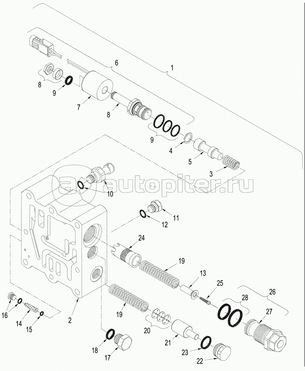 POWER SHIFT TRANSMISSION - REGULATOR VALVE ASSEMBLY