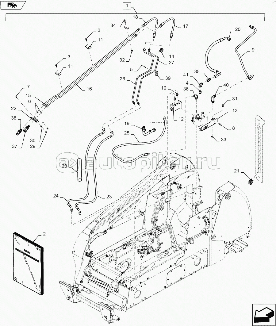 DIA KIT, 2ND FRONT HYDRAULIC AUXILIARY, RADIAL BOOM