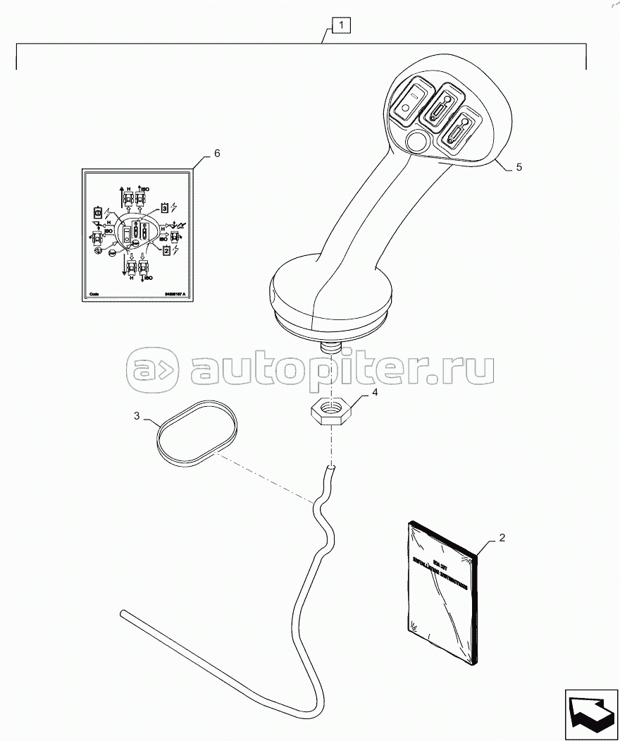 DIA KIT, HANDLE - 450 CASE LH - 2ND AUX - EH