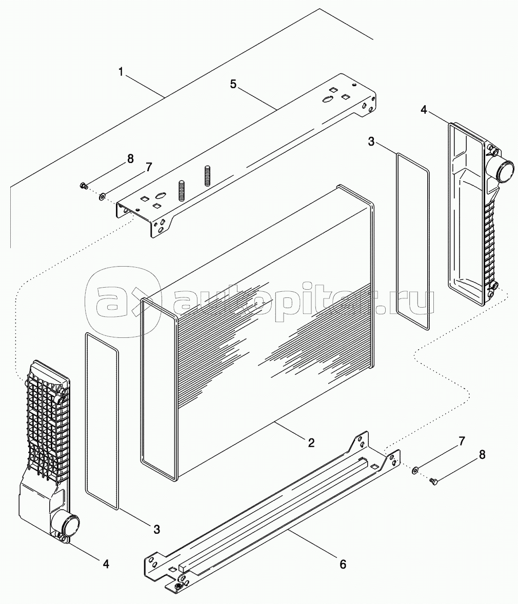 RADIATOR ASSEMBLY, MAGNUM 280, 310, AND 335