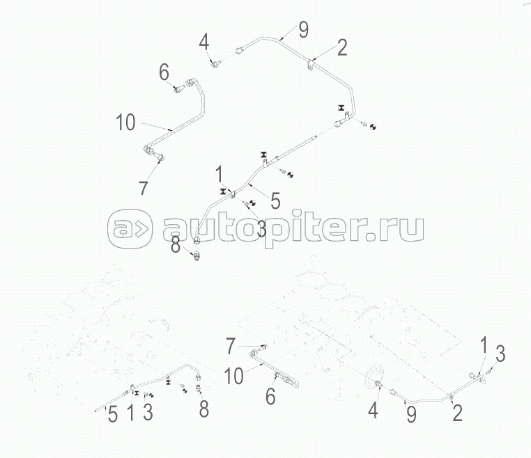 CC 2238 AIR COMPRESSOR COOLING WATER PIPE LAYOUT SET