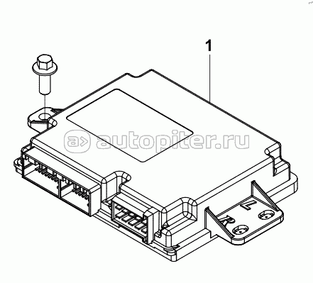 3600D-C6200 BODY NETWORK DOOR ELECTRONIC CONTROL UNIT GROUP - PASSENGER SIDE, HANGING BODY