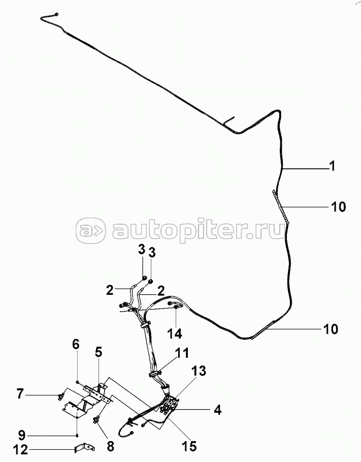 T31R-CA-11 Hand Brake Pipeline Group, Cab