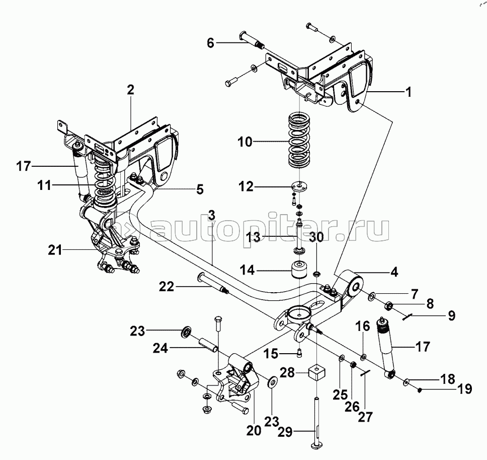 T31R-CA-71 Cab Front Mounting- T1 High Roof Full-Floatation