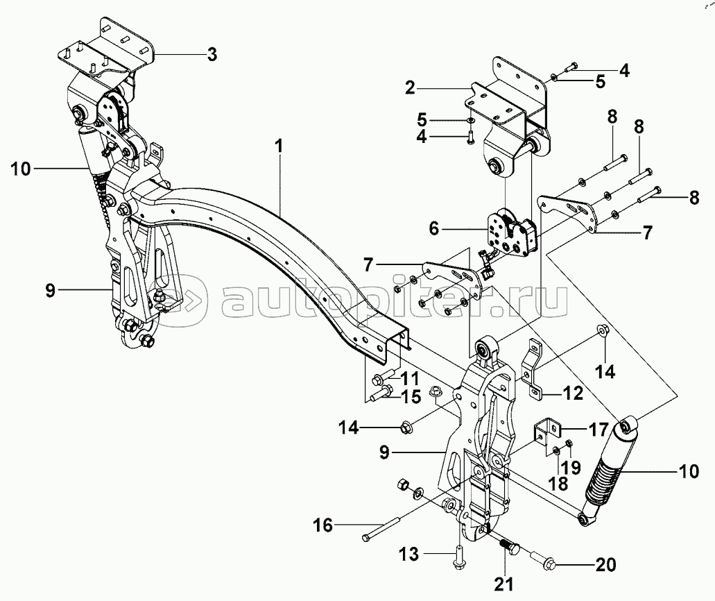 T31R-CA-72 Cab Rear Mounting- T2 High Roof Full-Floatation