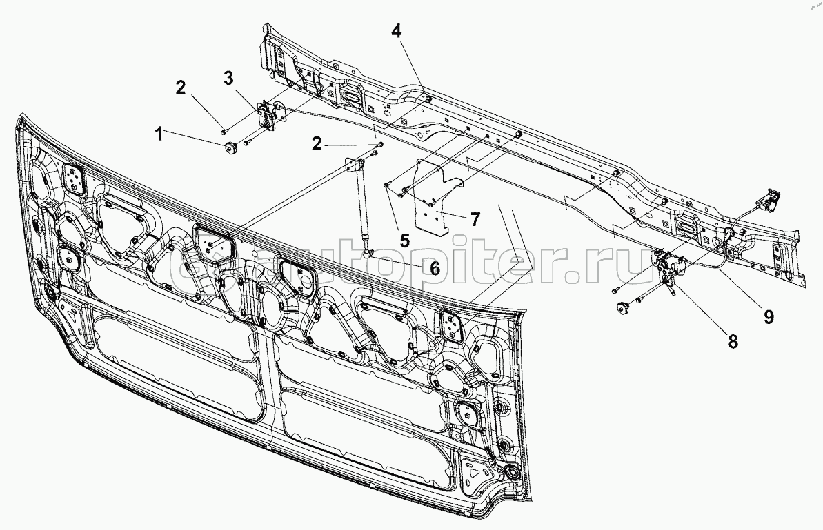 T31R-CA-89 Front Wall Mask Mechanism Group