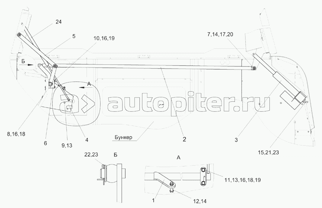 Установка механизма трансформации КЗК-14-0204040А