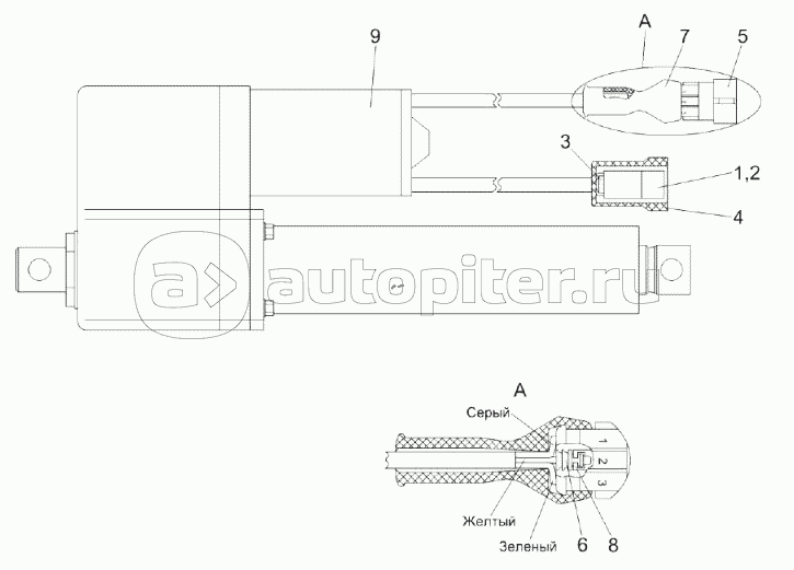 Электромеханизм подбарабанья КЗК-10-0701400