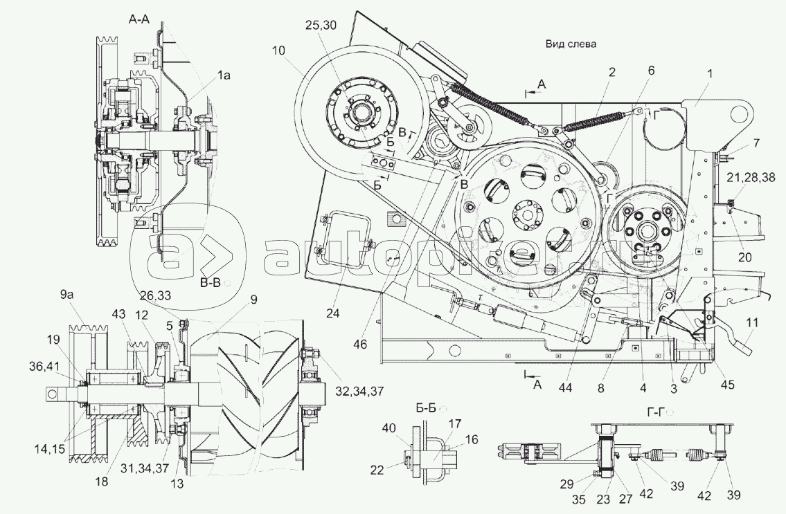 Аппарат молотильный КЗК-16-1-0102000 (лист 2)