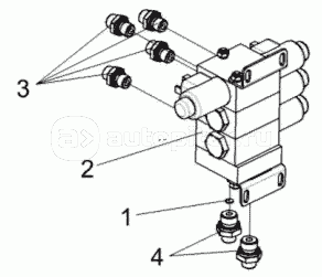 Гидроблок управления переключением передач КВК 0601330