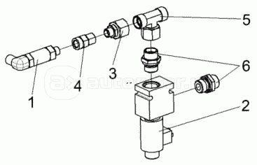 Клапан блока пневмогидроаккумуляторов КВК 0602330А