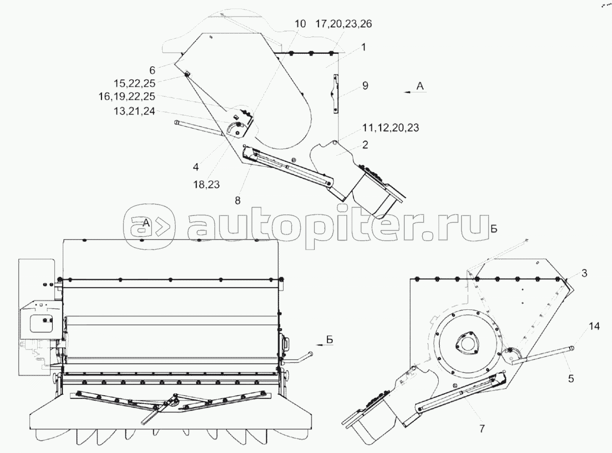 Установка соломоизмельчителя КЗК-1119Р-0290500