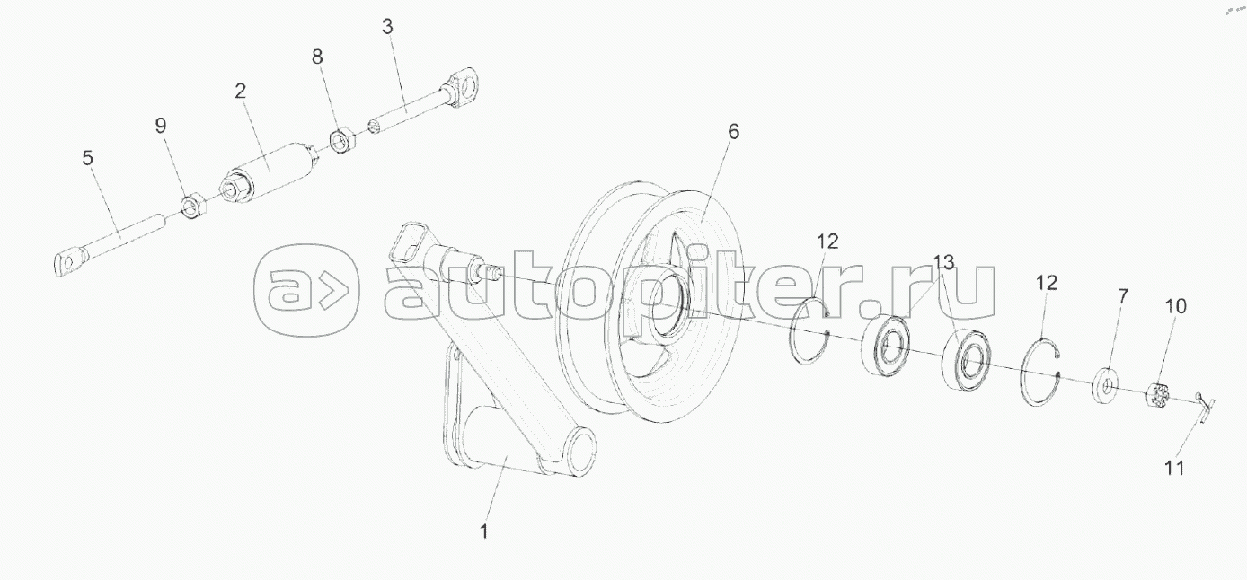 Стяжка КЗК-1420-0202090 и Рычаг КЗК-13-0202230