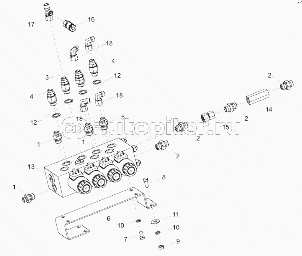 Гидроблок низкого давления КЗК-13-0609300