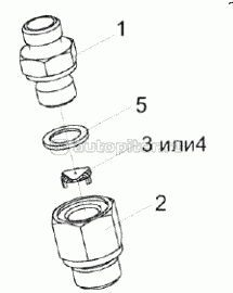Дроссель с обратным клапаном КЗК-1420-0609620, КЗК-1420-0609620-05, КЗК-1420-0609630-05
