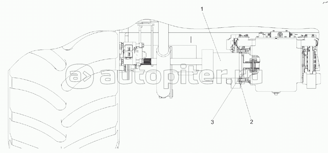 Установка гидромотора КЗК-1420-0100070-01