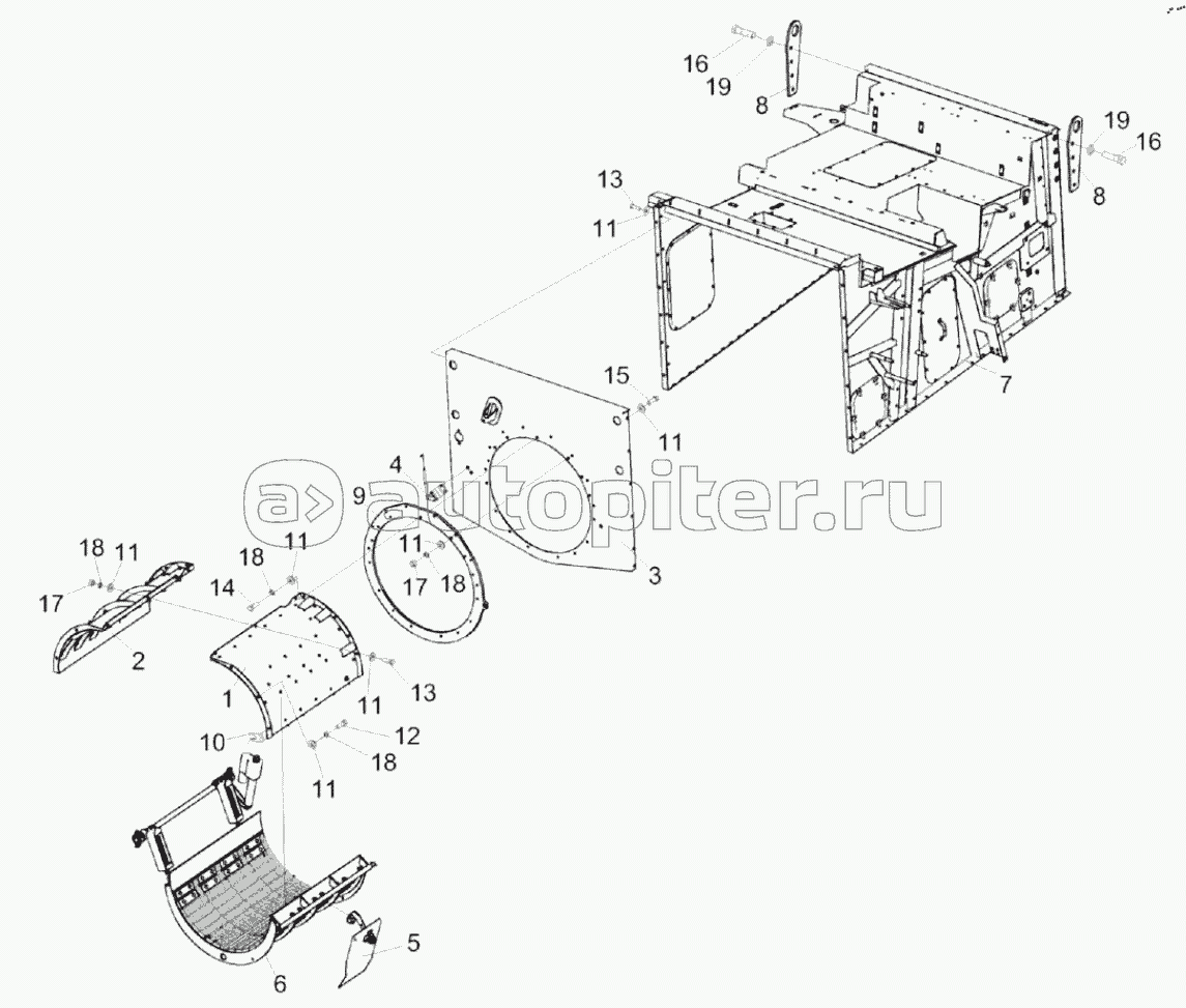 Устройство молотильно-сепарирующее КЗК-1119Р-0212010