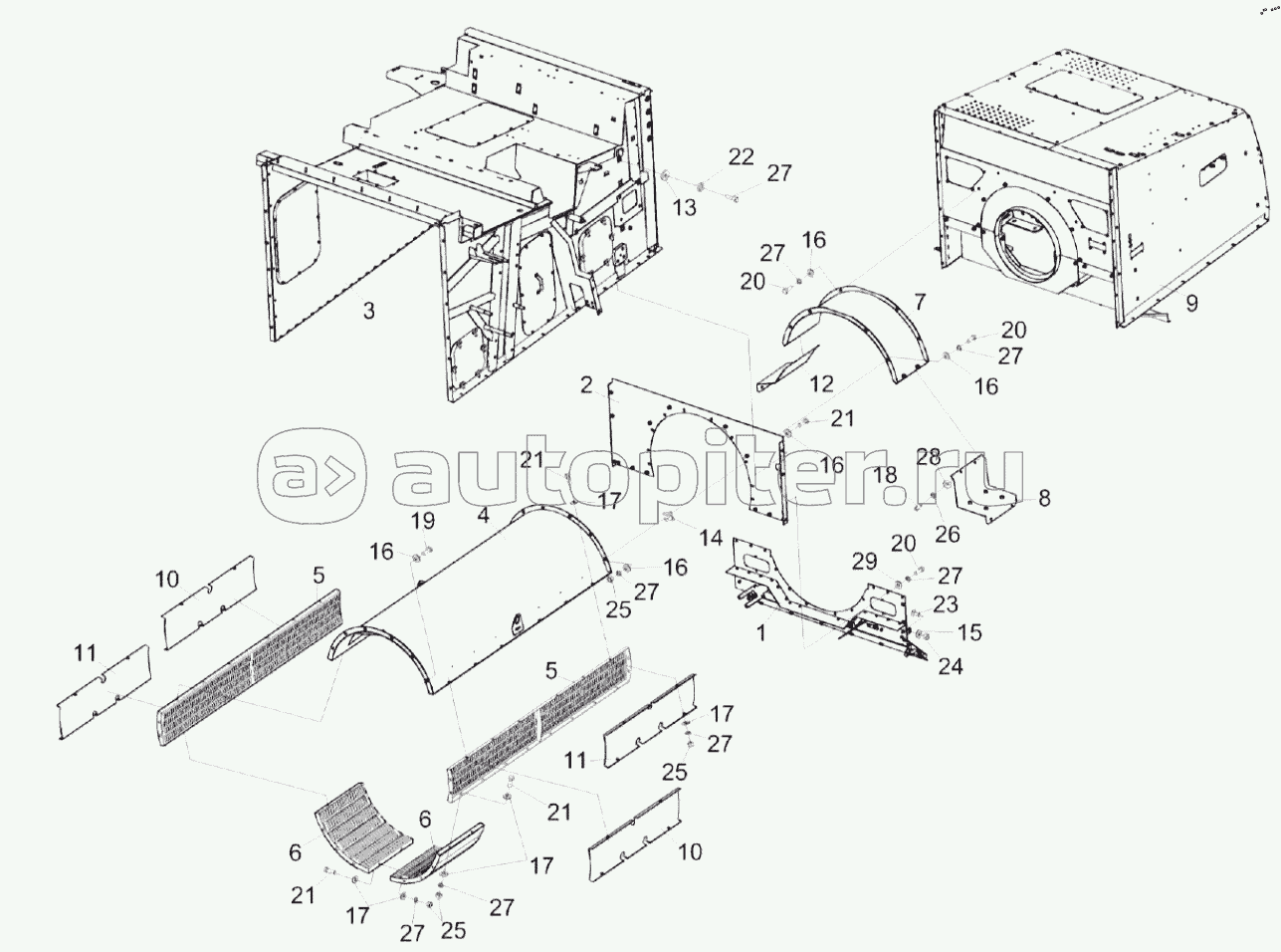 Устройство молотильно-сепарирующее КЗК-1119Р-0212010
