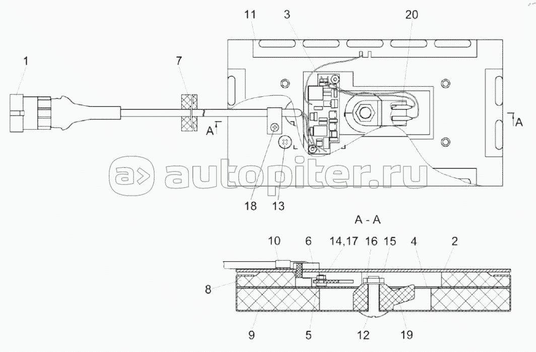 Датчик потерь соломотряса КЗК-1420-0701640