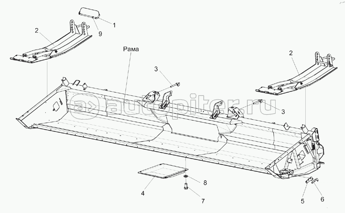 Установка башмаков КЗР 1516300 и КЗР 1500416