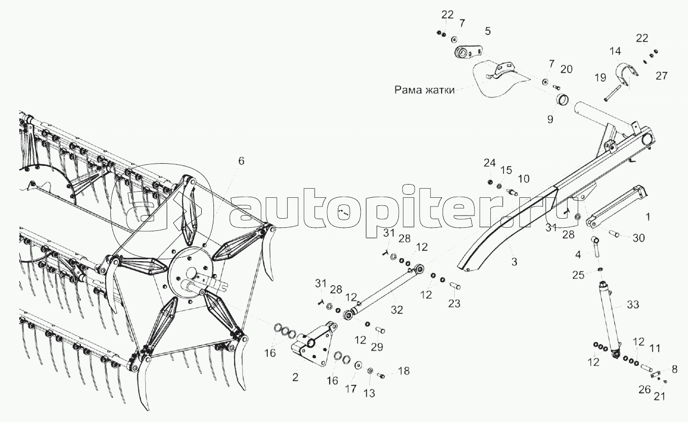 Установка мотовила КЗК-1492-1503000А (лист 1)