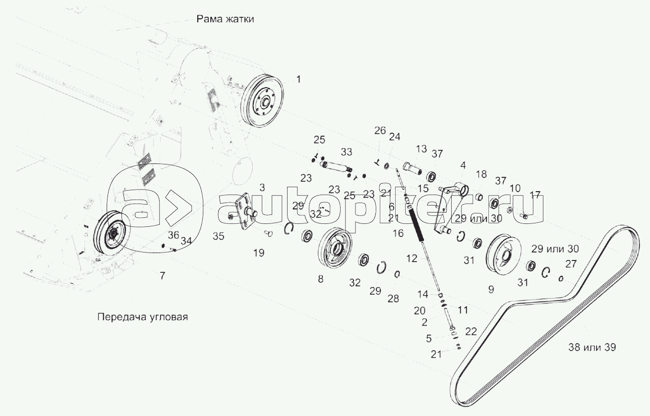 Установка приводов КЗК-1492-1504000А (лист 1)