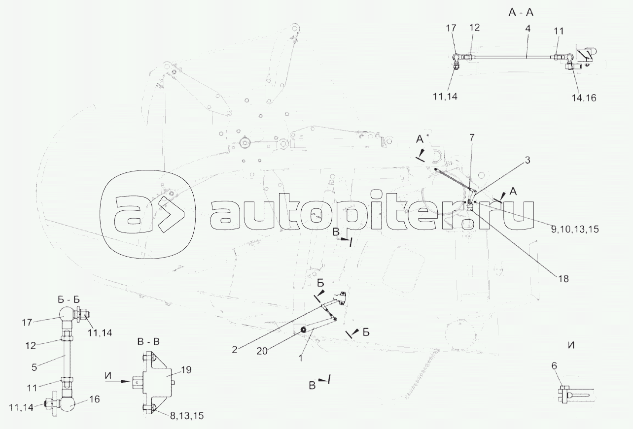 Установка датчиков КЗК-1492-1506000А (лист 1)