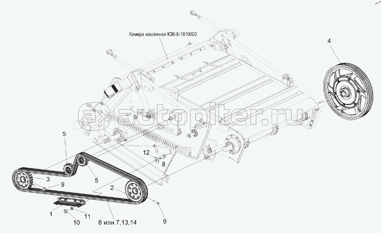 Установка монтажных изделий на камеру наклонную