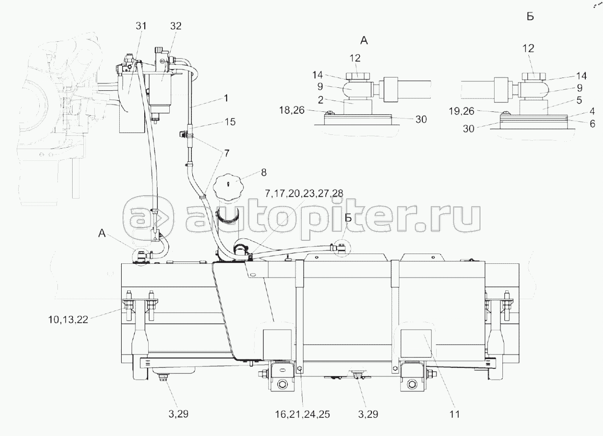 Установка топливного оборудования КВС-8-0103000