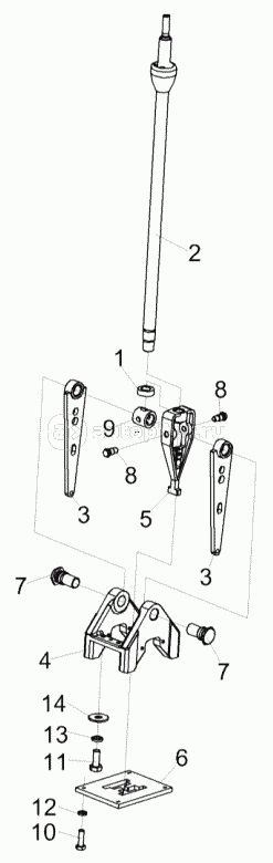 Установка блока переключения передач КЗК-5-0119060