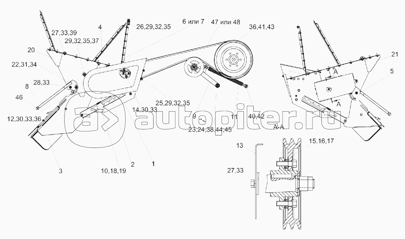 Установка соломоизмельчителя КЗК-8-0290600