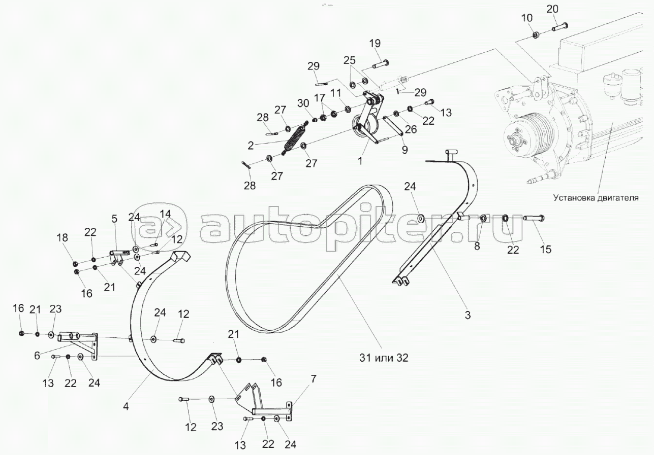 Привод главного контрпривода КЗК 0220000А