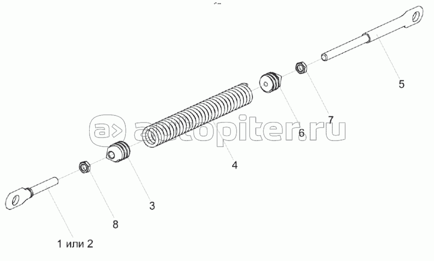 Пружина КЗК 0202850А-01 и КЗК 0202850А-02
