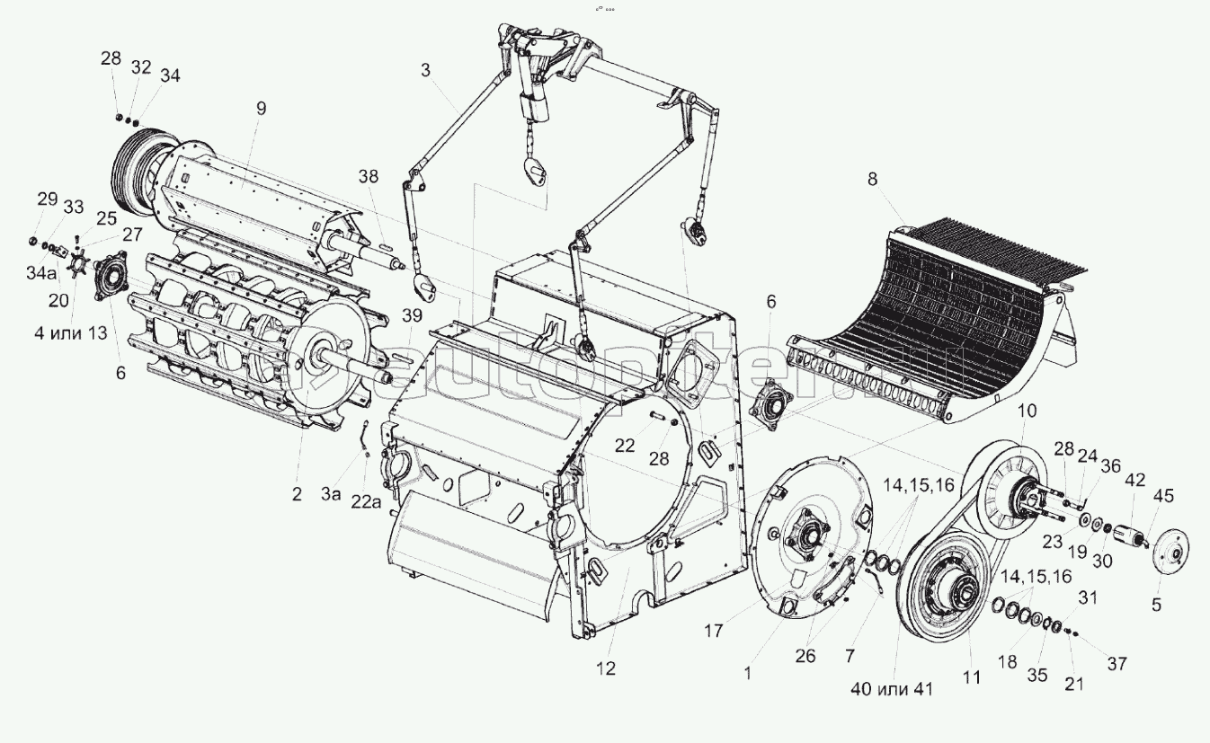 Аппарат молотильный КЗК-8А-0102000 (лист 1)
