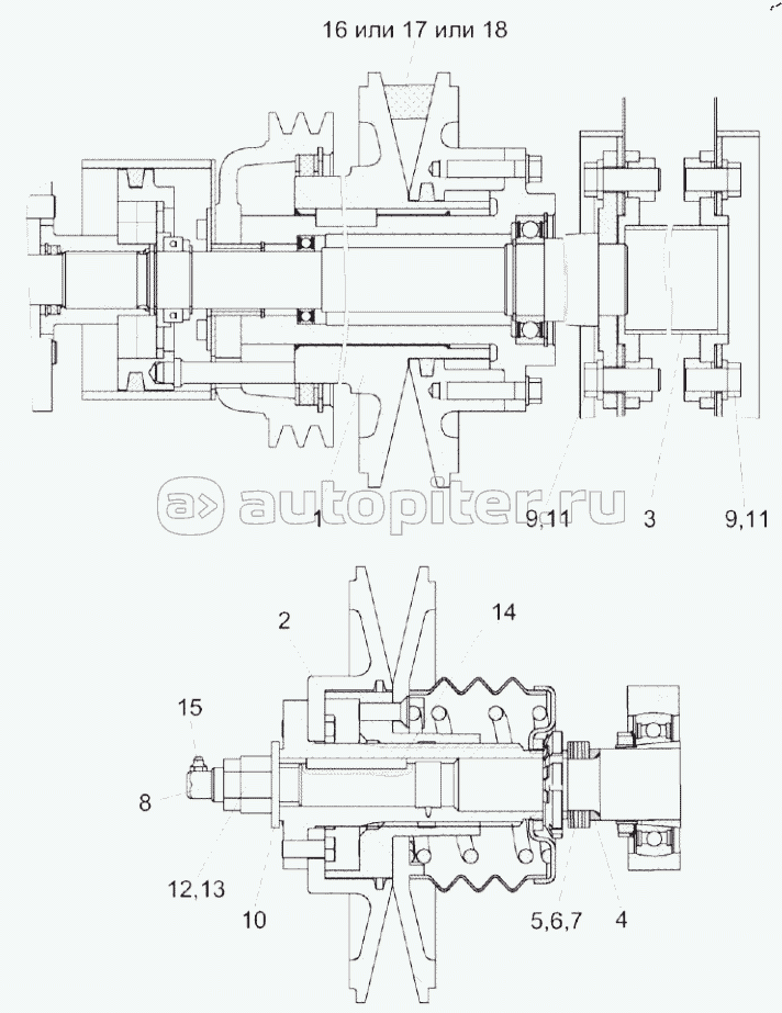 Установка контрпривода вариатора КЗК-12-0202500Б