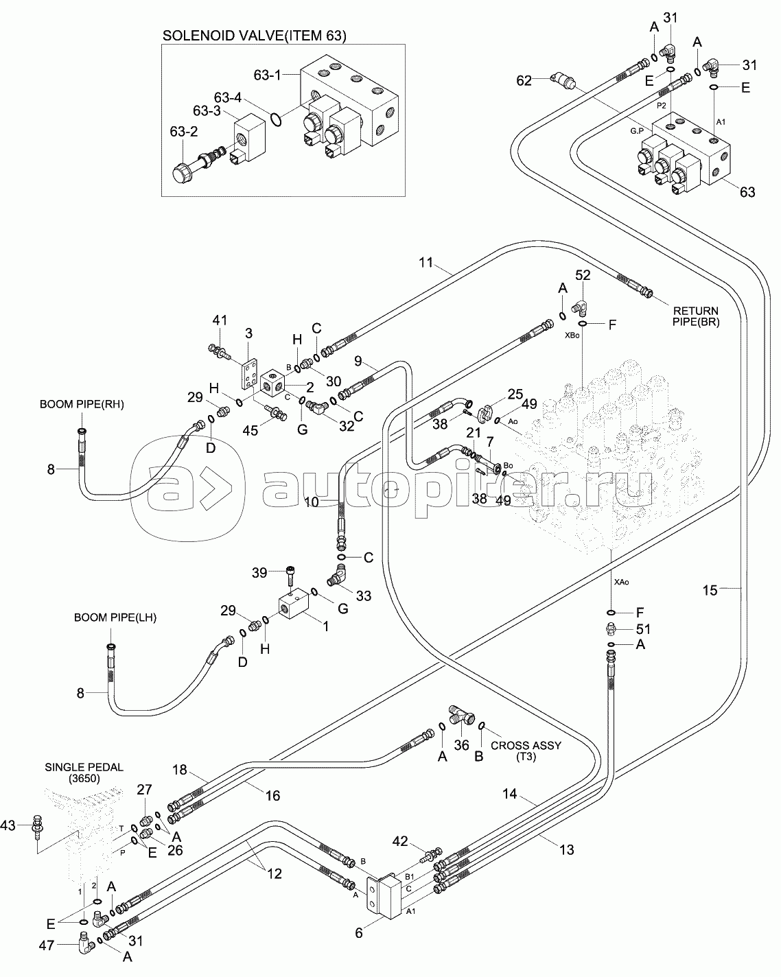 D/ACT MAIN PIP KIT1 (CLUSTER TY1,MCV TY1)