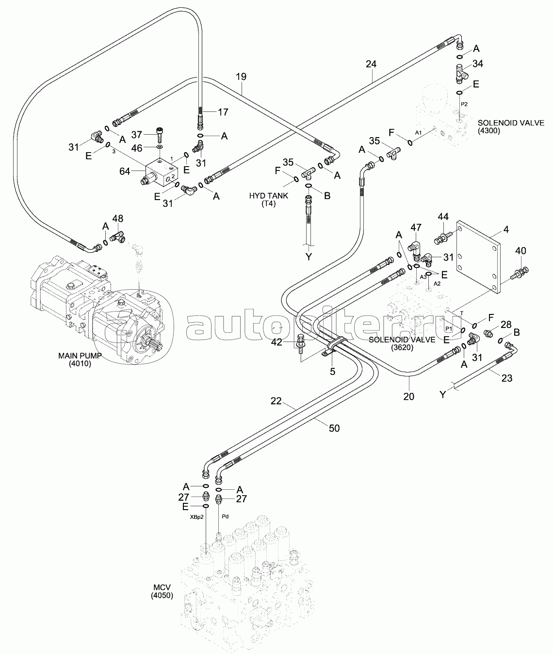 D/ACT MAIN PIP KIT2 (CLUSTER TY1,MCV TY1)