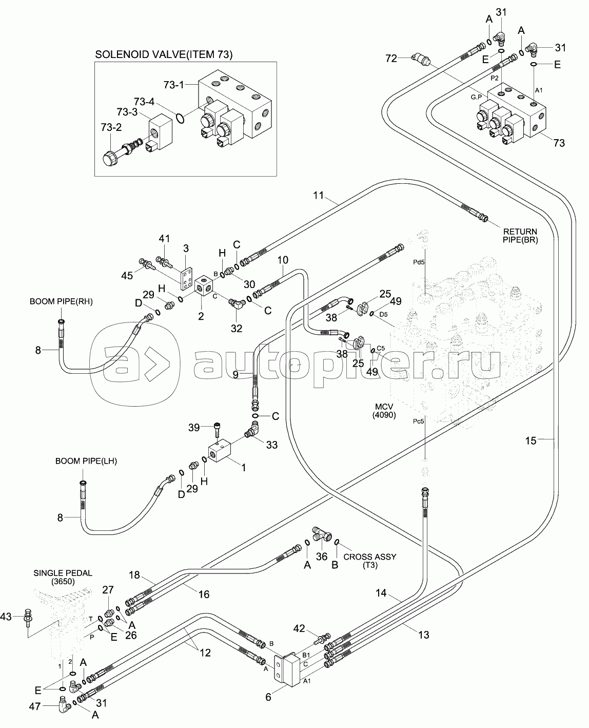 D/ACT MAIN PIP KIT1 (CLUSTER TY1,MCV TY2)