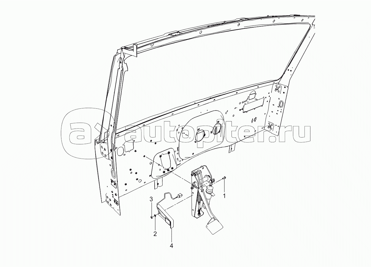 4308-4011038 Установка датчика педали сцепления