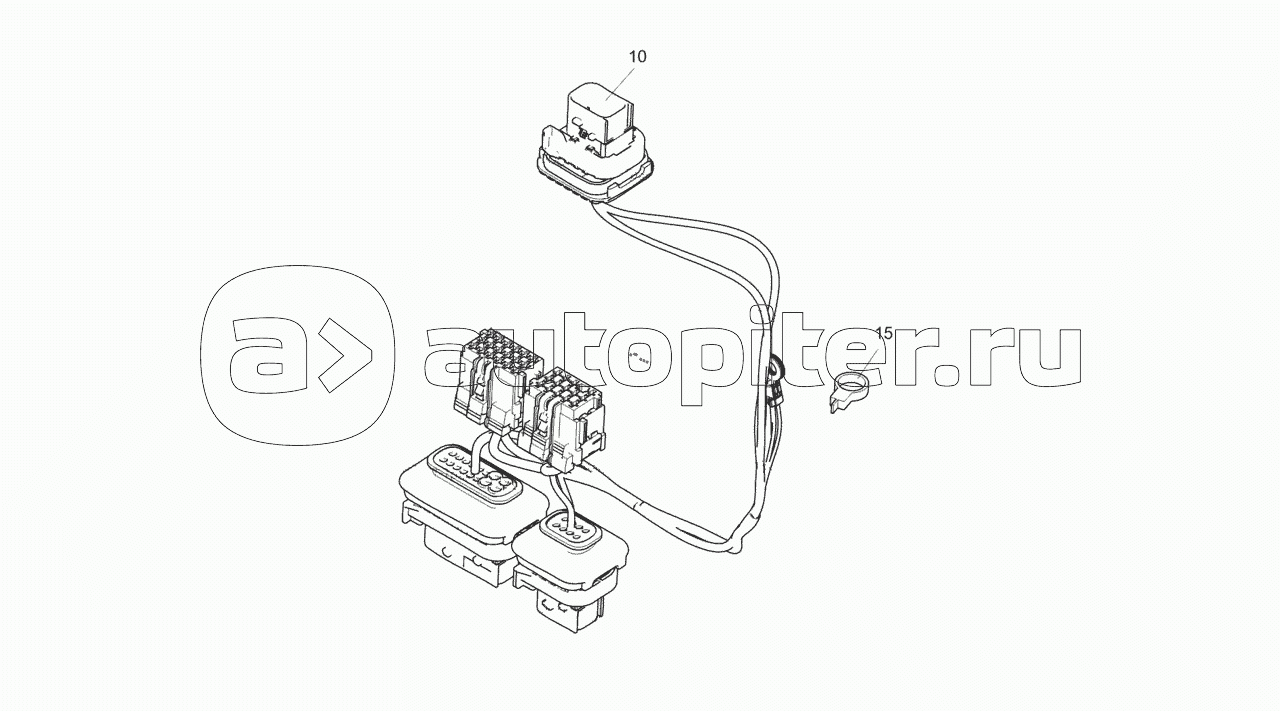 43253-4070221-10 Установка жгута АБС в кожухе