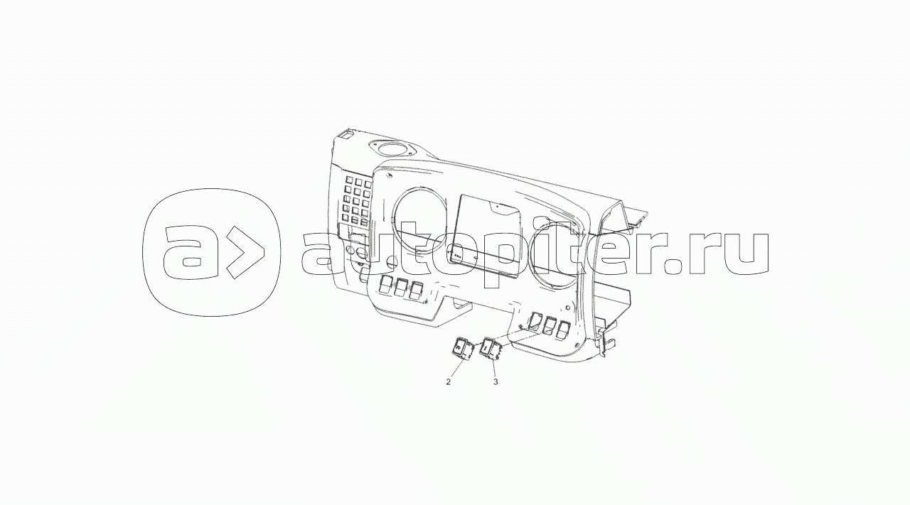 6520-4011033-14 Установка переключателей на панели приборной