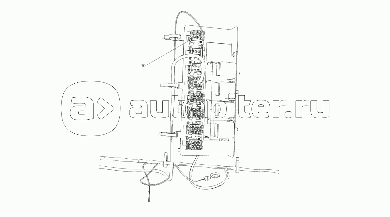 6520-4070101-24 Установка жгута шины данных в панели приборов