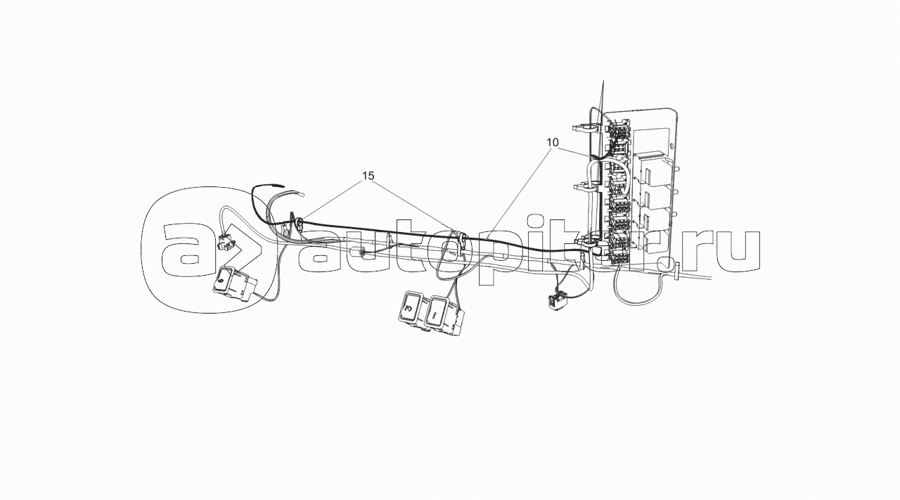 6520-4070103-24 Установка жгута шины данных щитка приборов