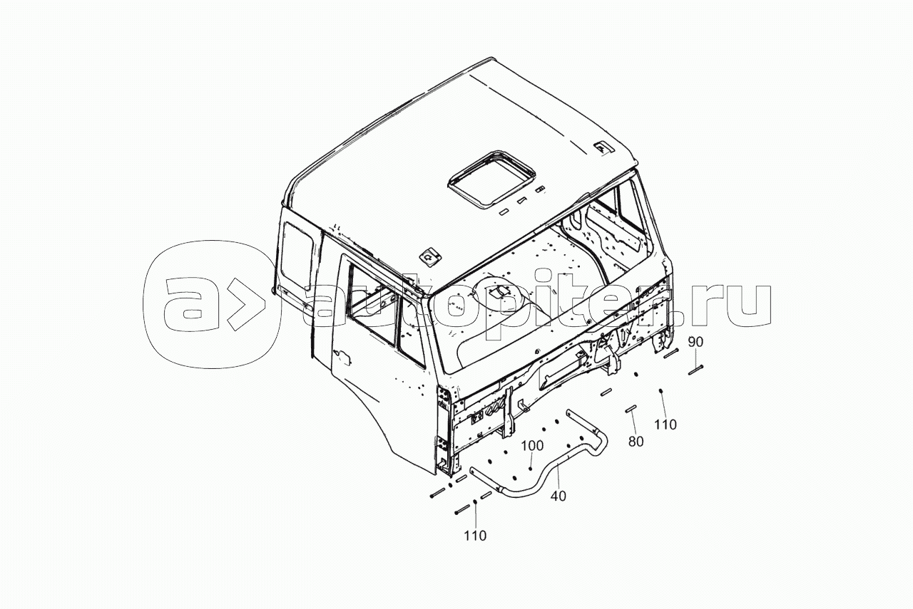 53205-5114250 Установка усилителя противоударного