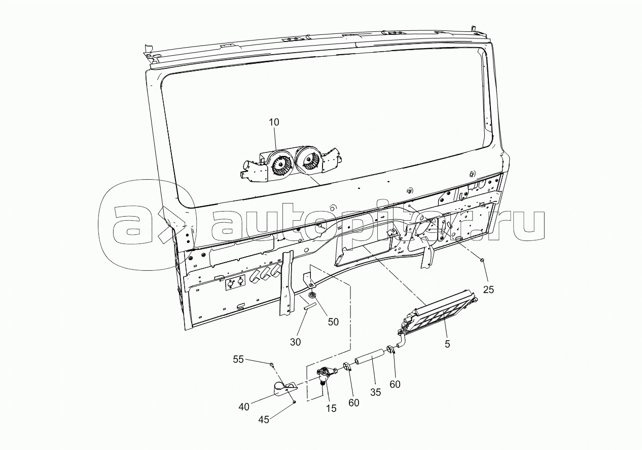 65115-8100006 Установка системы отопления в кабине