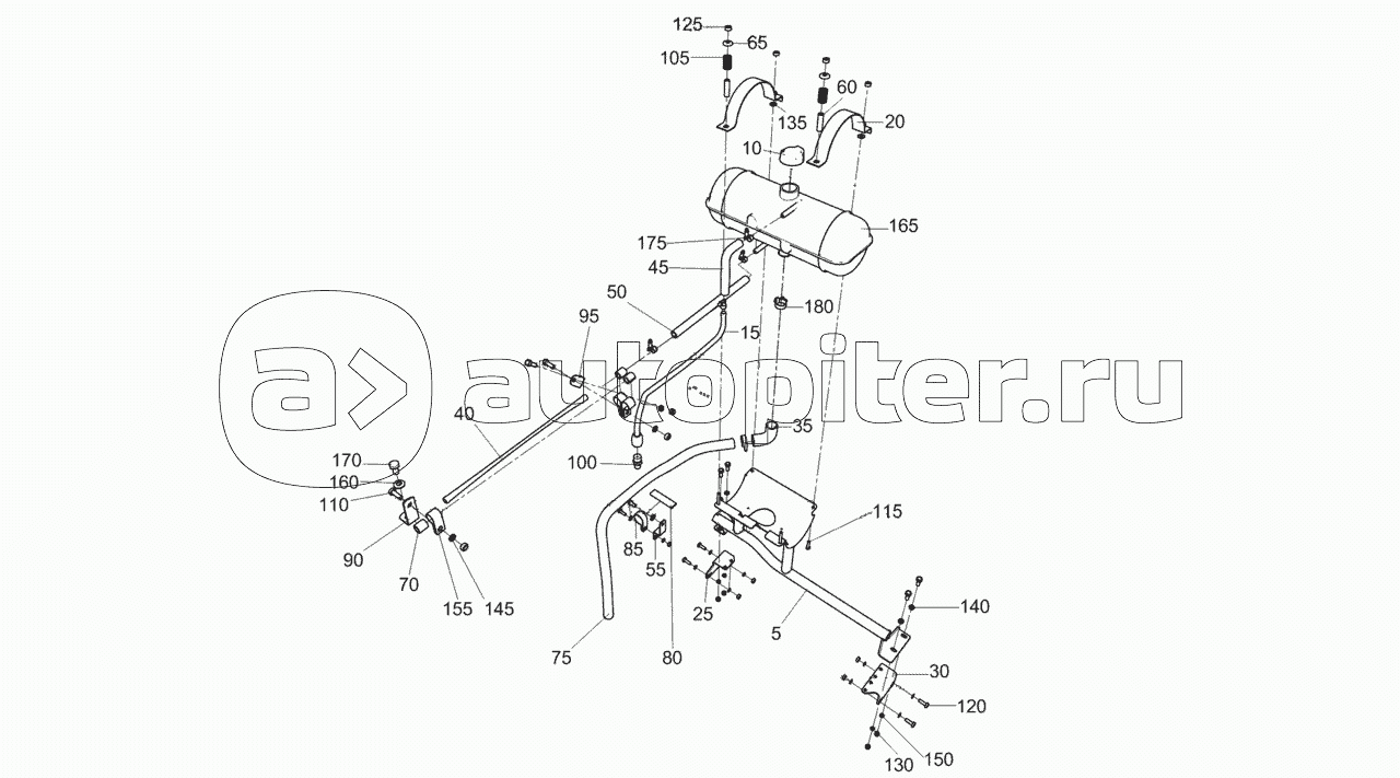4308-1311005-60 Установка бачка расширительного